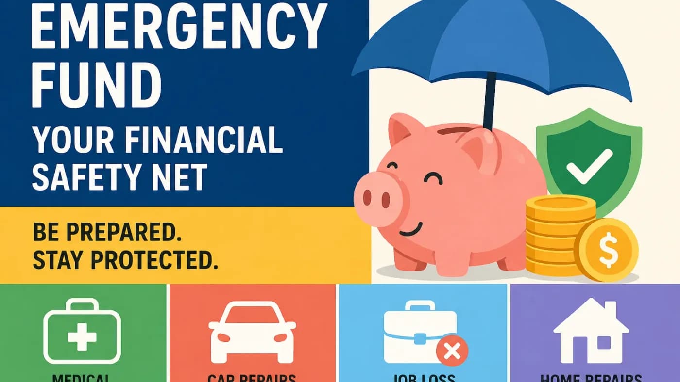 Emergency fund piggy bank