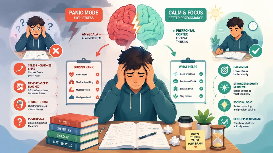 Exam Stress and Performance: Why Panic Makes Smart People Forget Everything