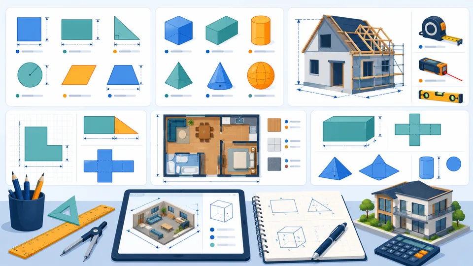 Complete Geometry, Area & Volume Calculations Guide