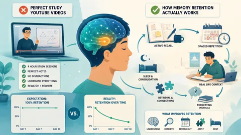 How Memory Retention Actually Works Outside of Perfect Study YouTube Videos