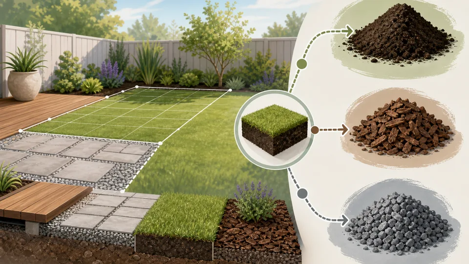 How to Calculate Topsoil, Bark and Gravel for Garden Projects